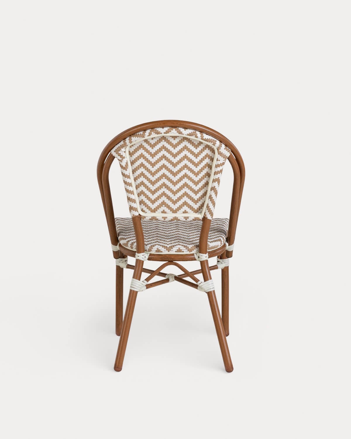 Pack 4 Chaises d'Extérieur en Aluminium et Rotin Synthétique Yona Bistro, image de la gelerie 3