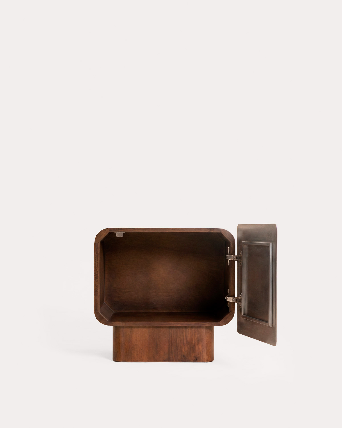 Pack 2 tables de chevet avec tiroir 50x45 cm en bois de manguier et métal Arties, image de la gelerie 4