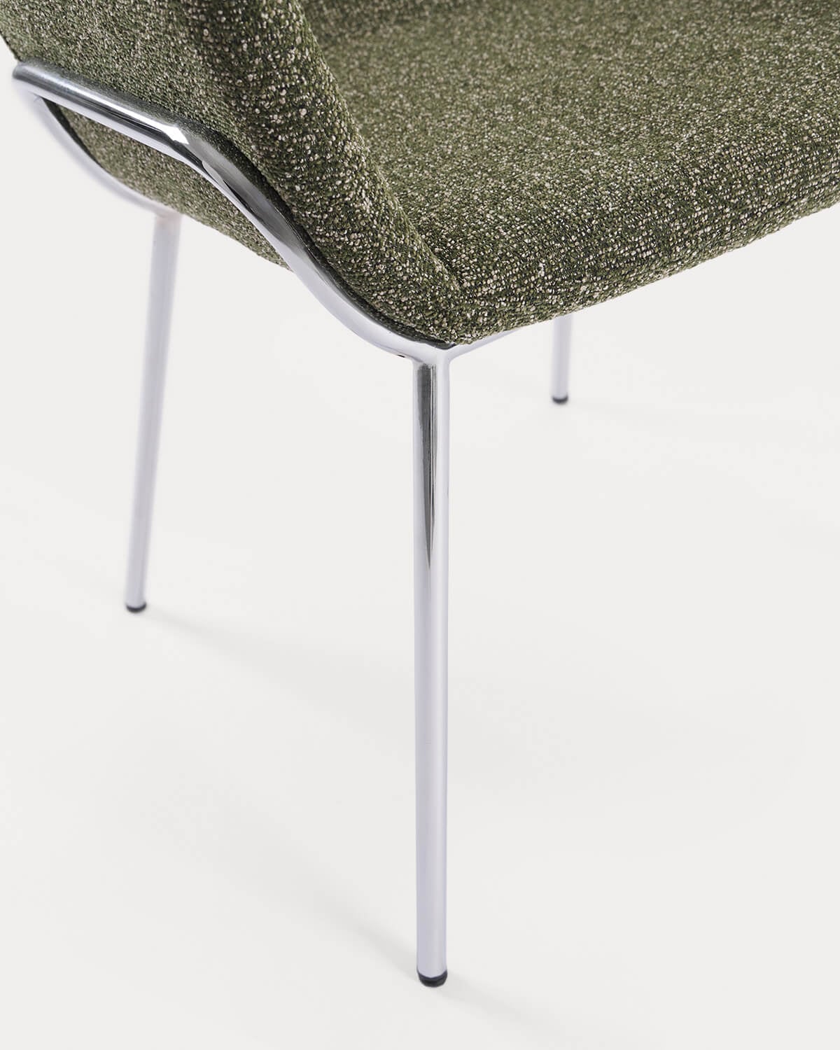 Chaise de Salle à Manger avec Accoudoirs en Tissu et Métal Oisin, image de la gelerie 6