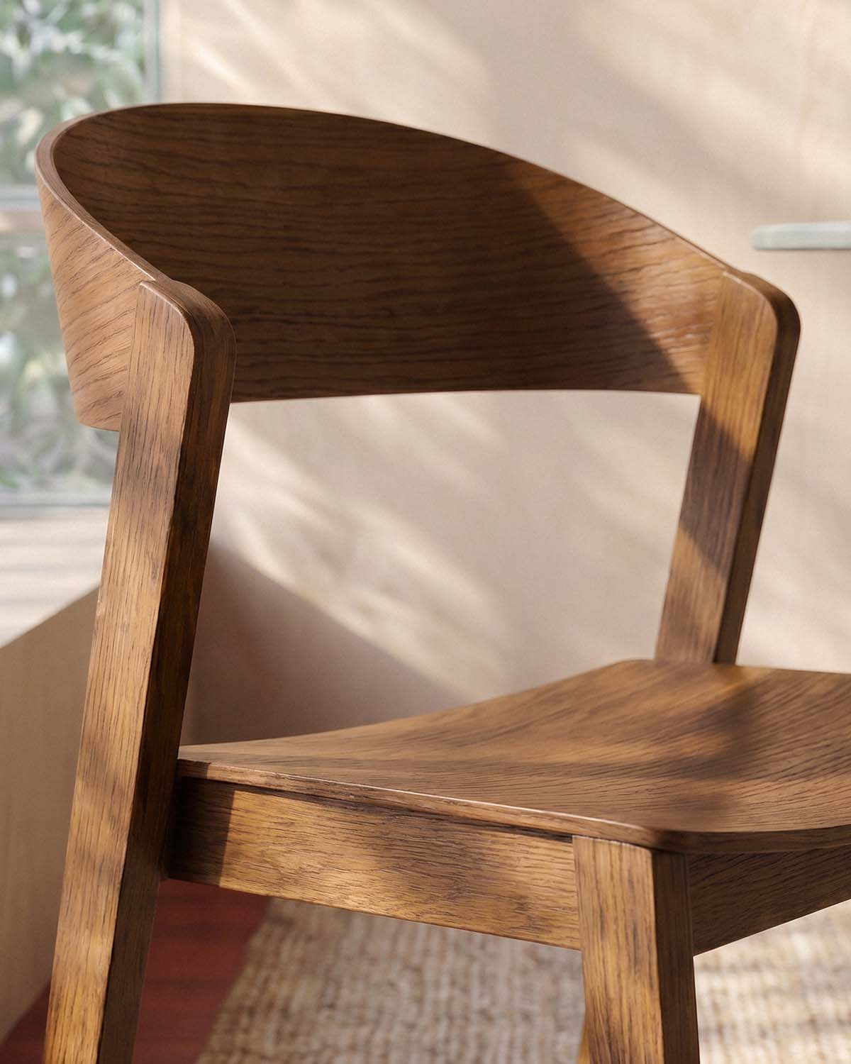 Pack de 2 Chaises de Salle à Manger en Bois Oak Laly, image de la gelerie 3