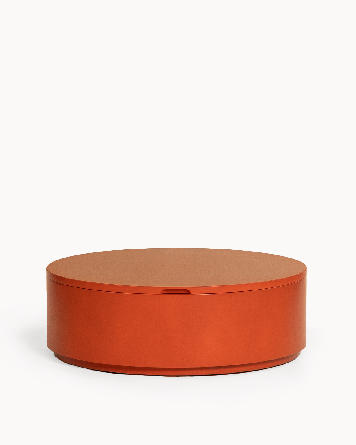 Table basse ronde à plateau relevable Ø90 cm en bois Maele, image de la gelerie 2