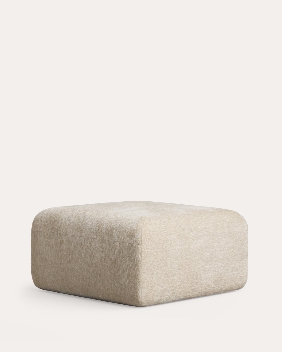 Ensemble de canapé modulaire 6 pièces sous vide avec méridienne, module d'angle, module central et pouf en tissu Rhys, image de la gelerie 5