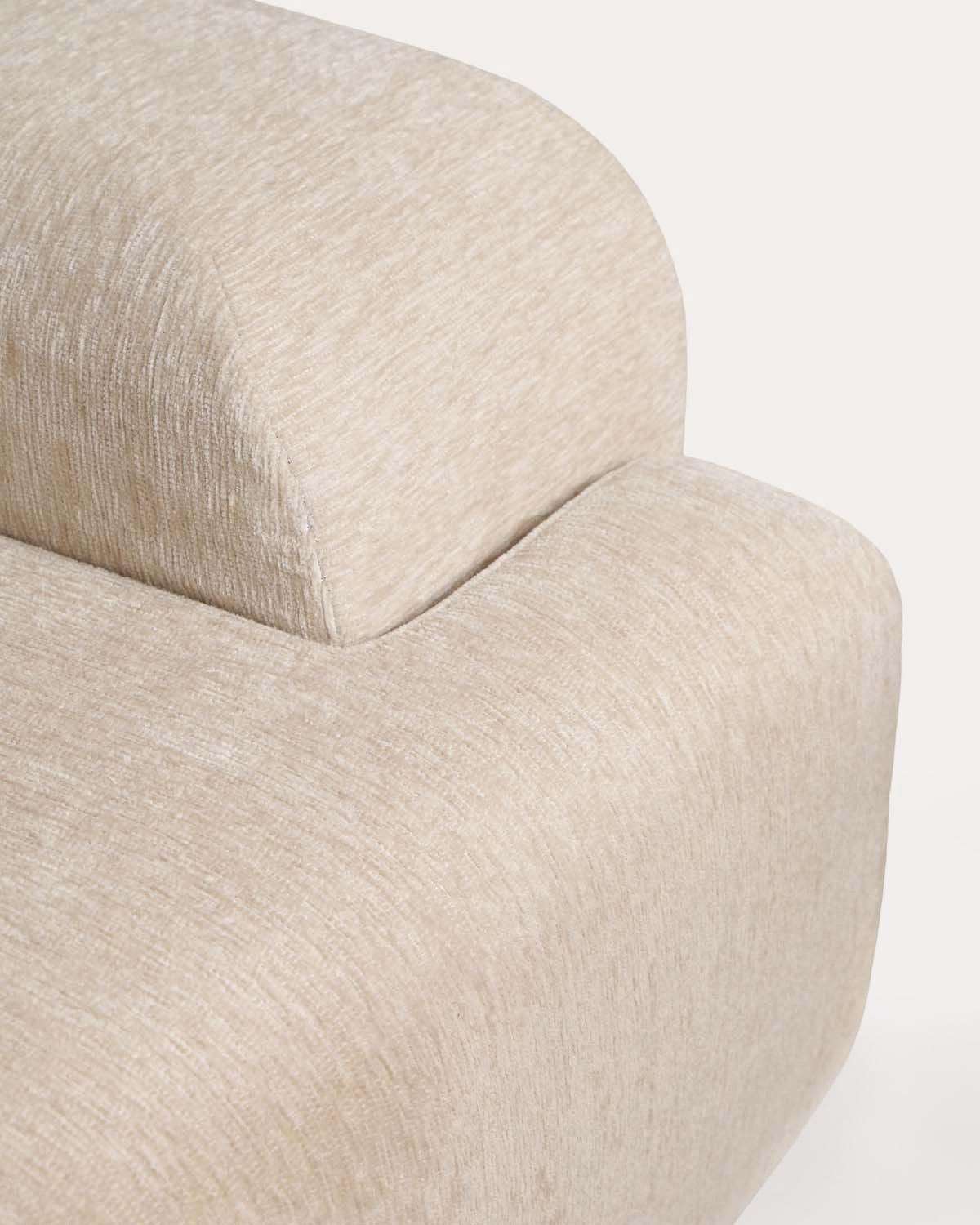 Canapé Modulaire 3 Pièces sous Vide avec 2 Modules d'Angle, un Module Central et un Pouf en Tissu Rhys, image de la gelerie 7