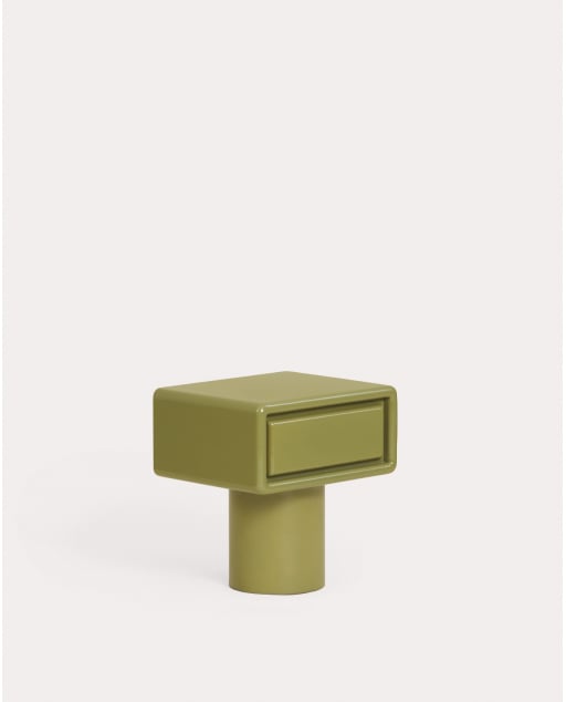 Table de chevet rectangulaire 50x40cm avec tiroir Midori