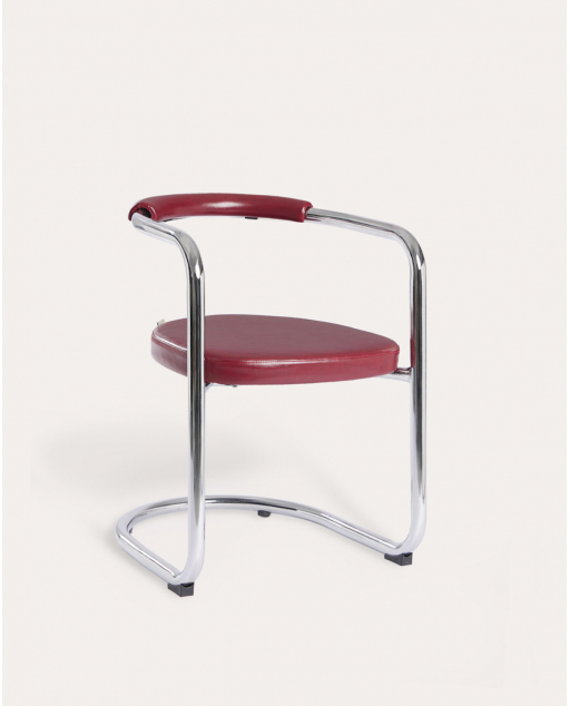 Pack 4 Chaises de Salle à Manger en Métal et Simili-Cuir Aryo