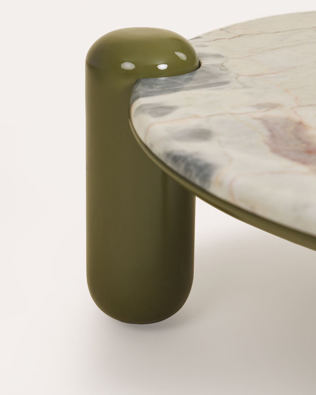 Table basse Ø80 cm en marbre Becky, image de la gelerie 5
