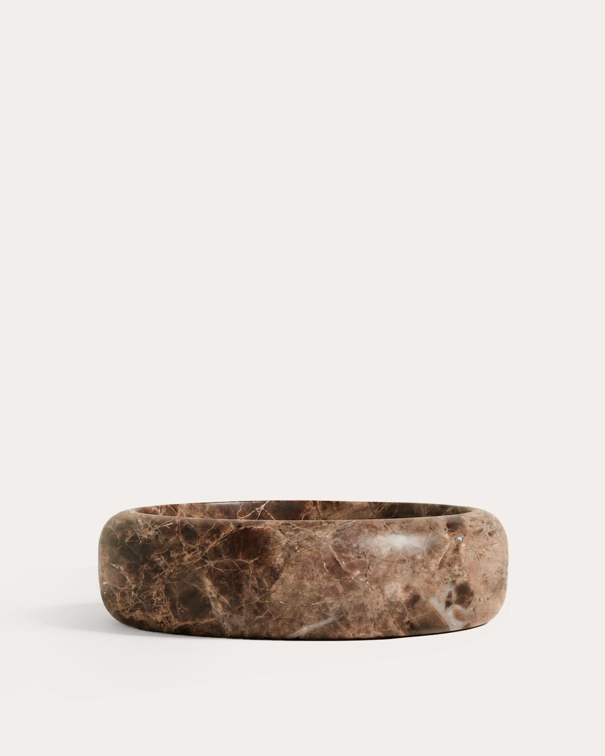 Lavabo rond Ø42 cm en marbre Saskia, image de la gelerie 5