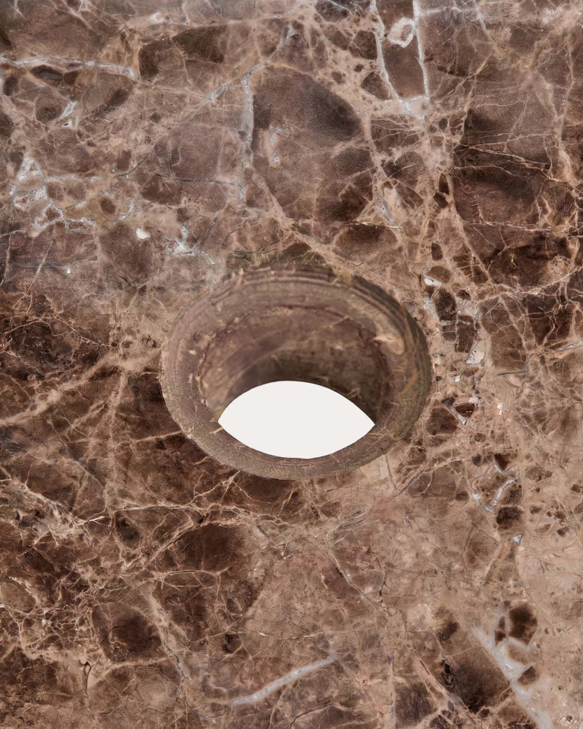 Lavabo rond Ø42 cm en marbre Saskia, image de la gelerie 7