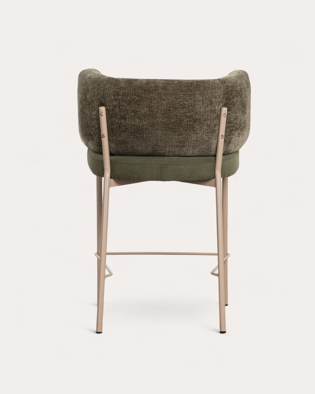 Pack 4 Tabourets Hauts en Tissu et Métal (64 cm) Hades Soft, image de la gelerie 3