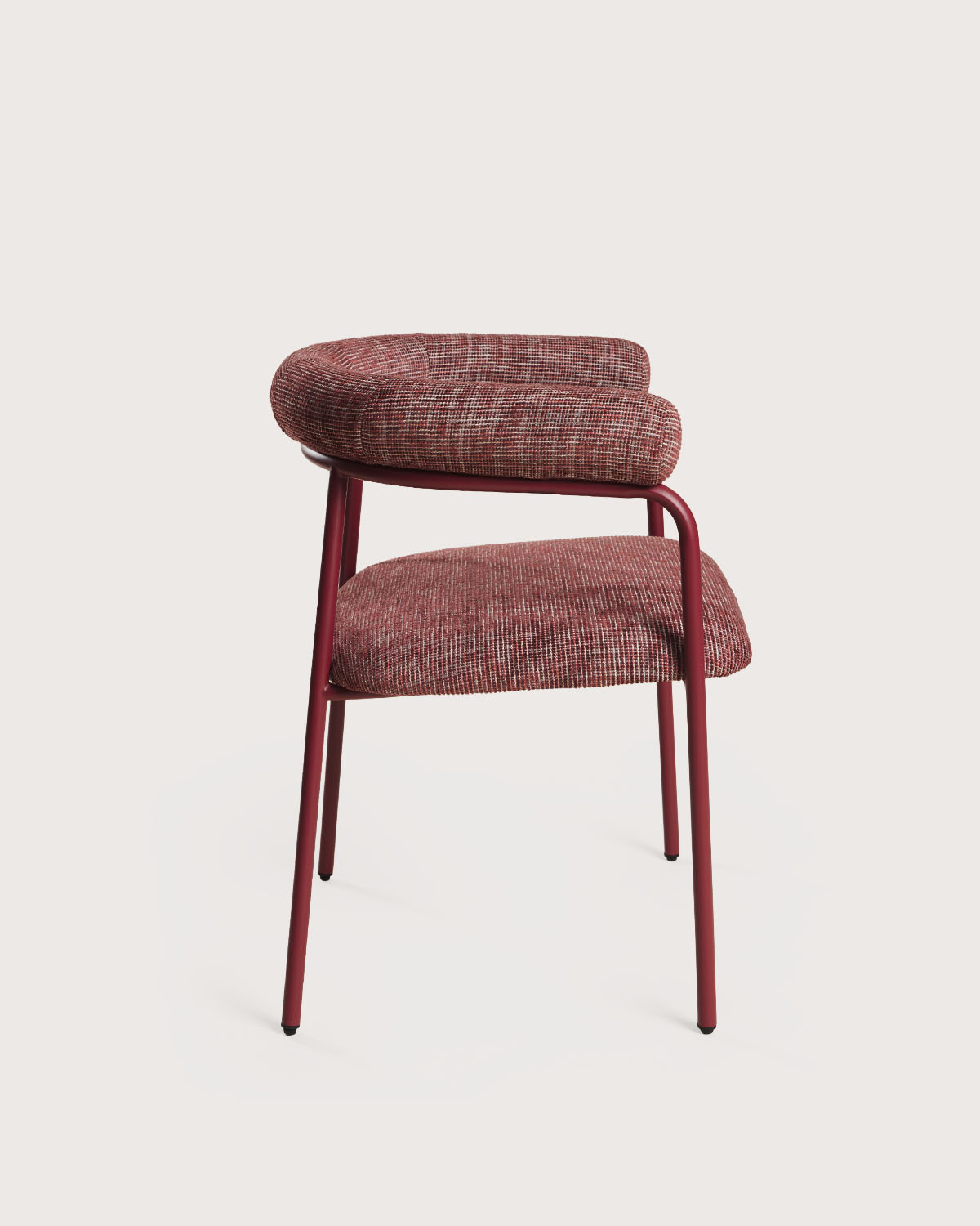 Chaise de salle à manger en métal et tissu Eiprel, image de la gelerie 4