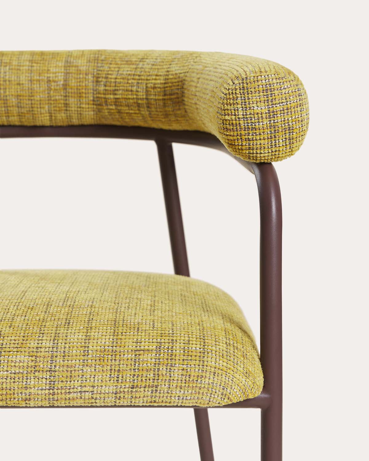 Chaise de Salle à Manger en Métal et Tissu Eiprel, image de la gelerie 5