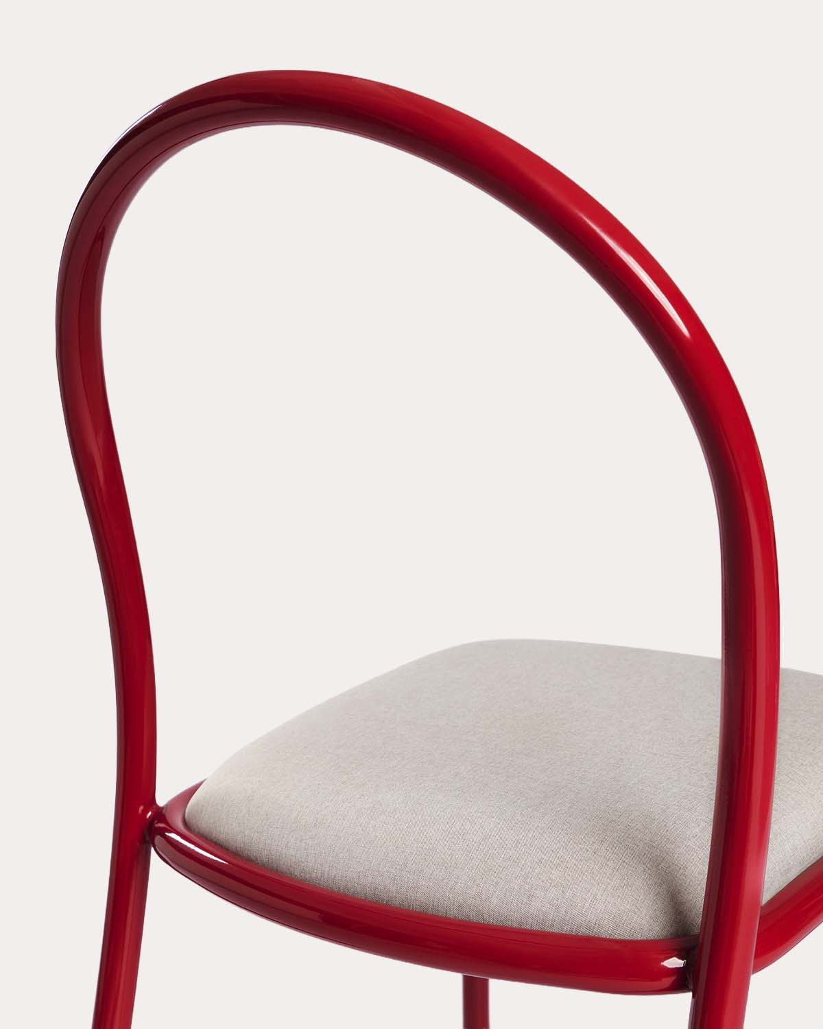 Chaise de salle à manger en métal et tissu Budy, image de la gelerie 4