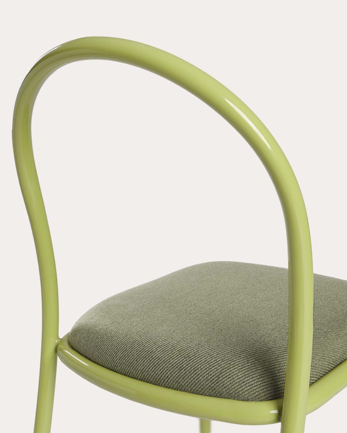 Chaise de salle à manger en métal et tissu Budy, image de la gelerie 4