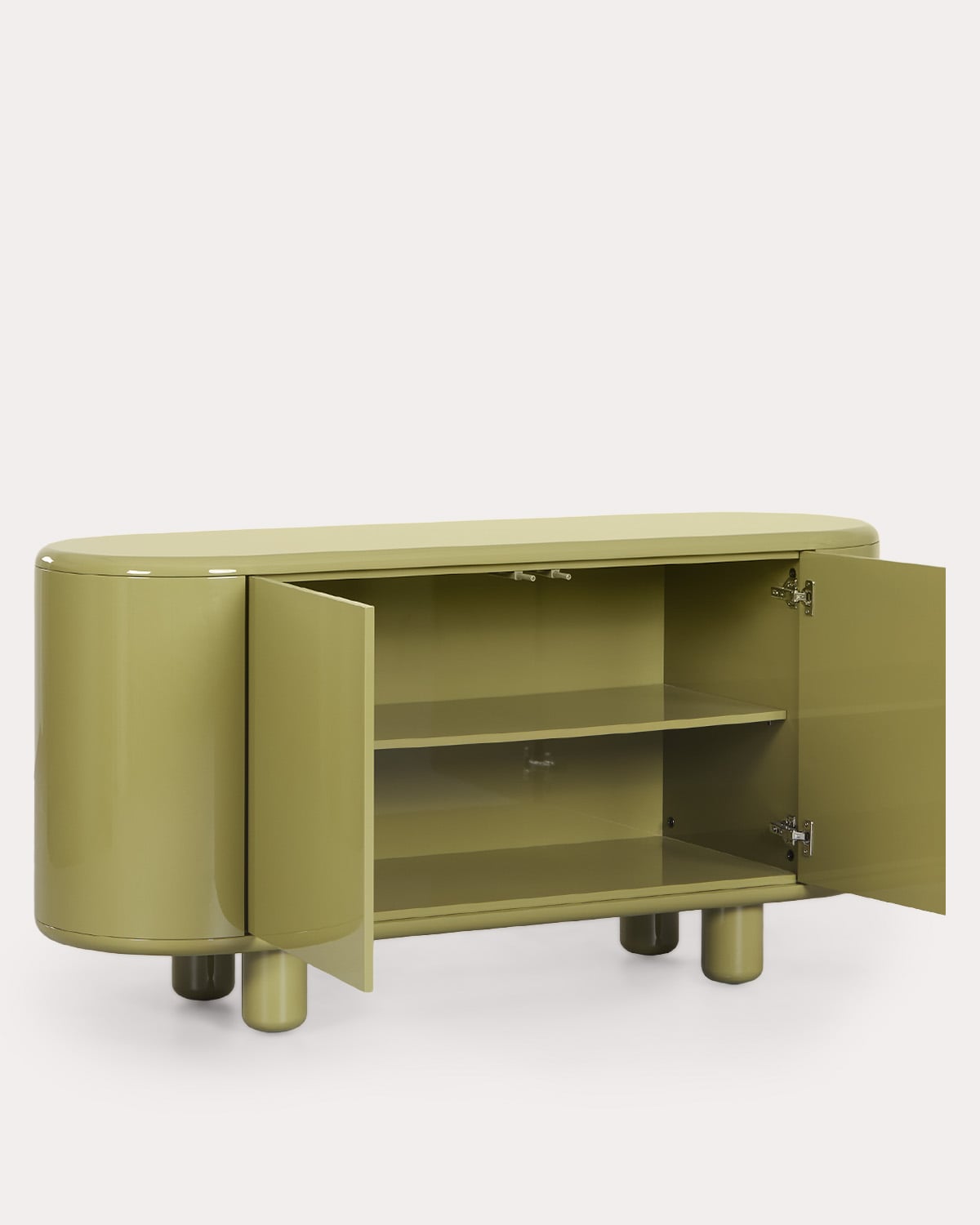 Buffet bas 160x50 cm en bois Oyku, image de la gelerie 4