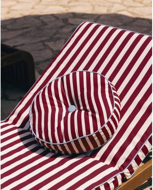 Coussin rond d'extérieur Ø40 cm en tissu Zambi