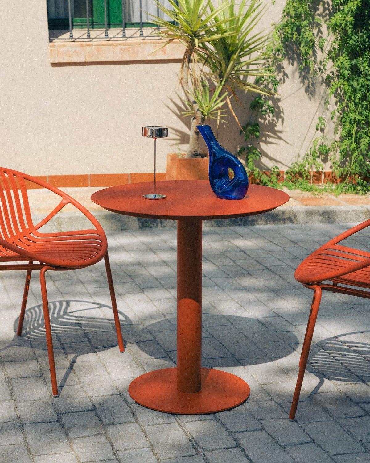 Table de Salle à Manger Ronde en Métal (Ø70 cm) Banon, image de la gelerie 2