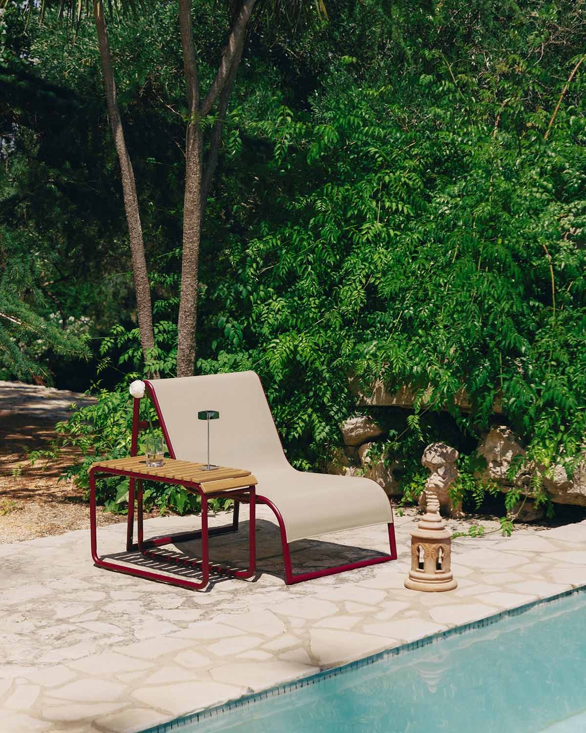 Ensemble Fauteuil de Jardin avec Table d'Appoint en Aluminium Dreisi, image de la gelerie 2