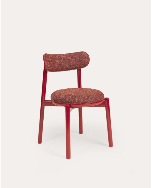 Chaise de salle à manger Senmad en chêne et tissu