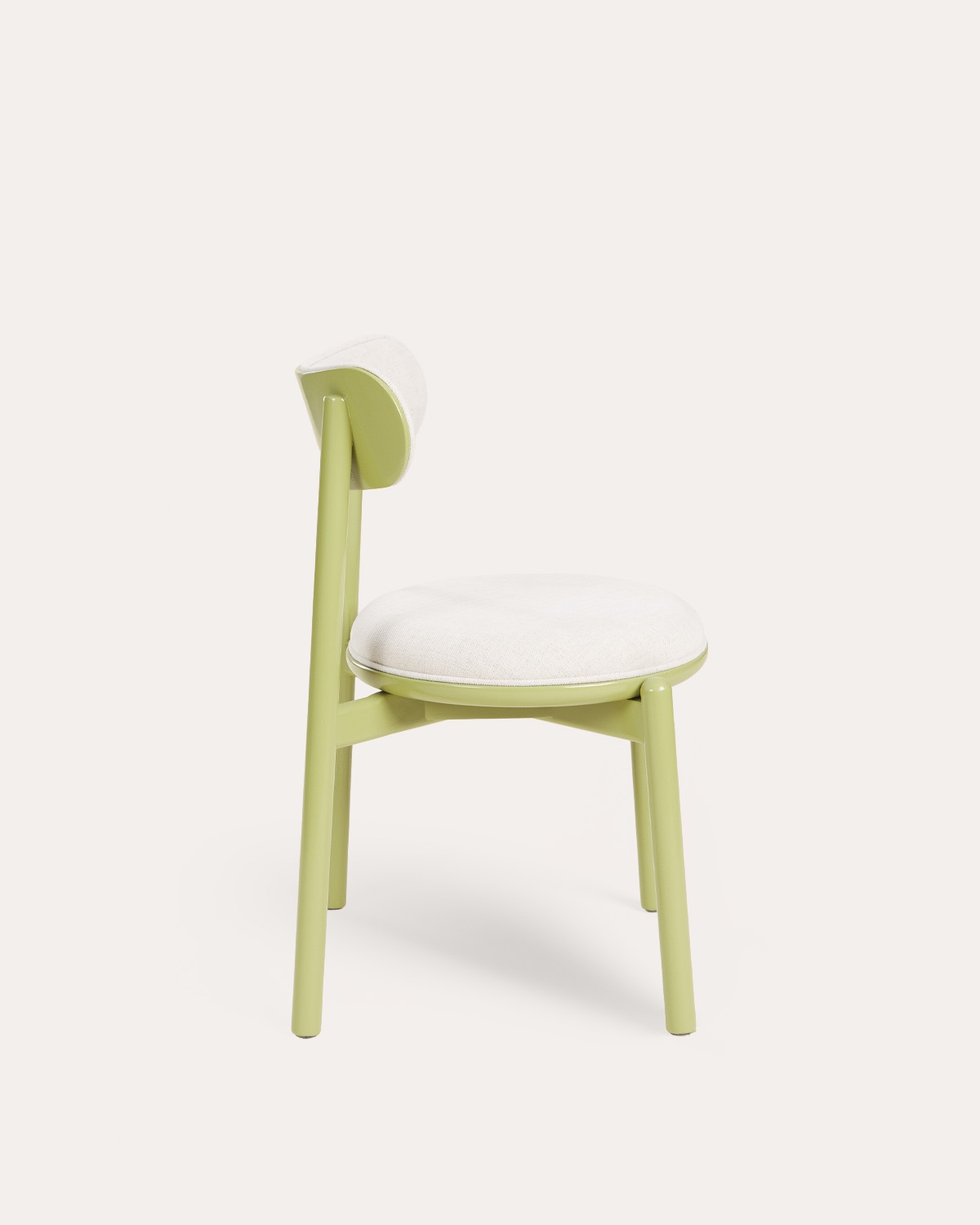 Pack de 4 chaises de salle à manger en chêne et tissu Senmad, image de la gelerie 2