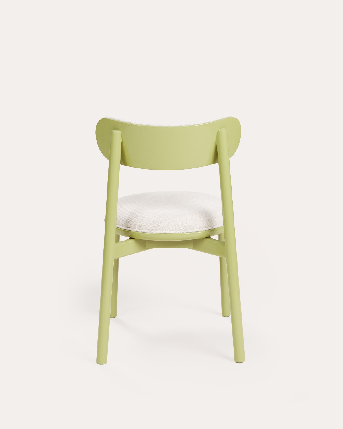 Pack de 4 chaises de salle à manger en chêne et tissu Senmad, image de la gelerie 3