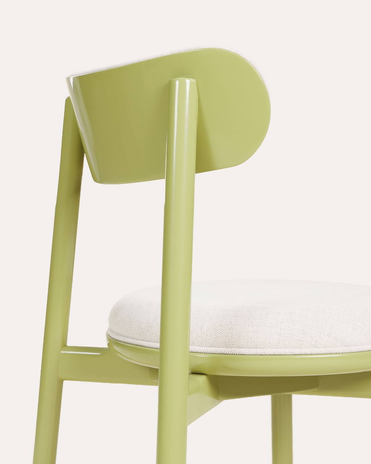 Pack de 4 chaises de salle à manger en chêne et tissu Senmad, image de la gelerie 5
