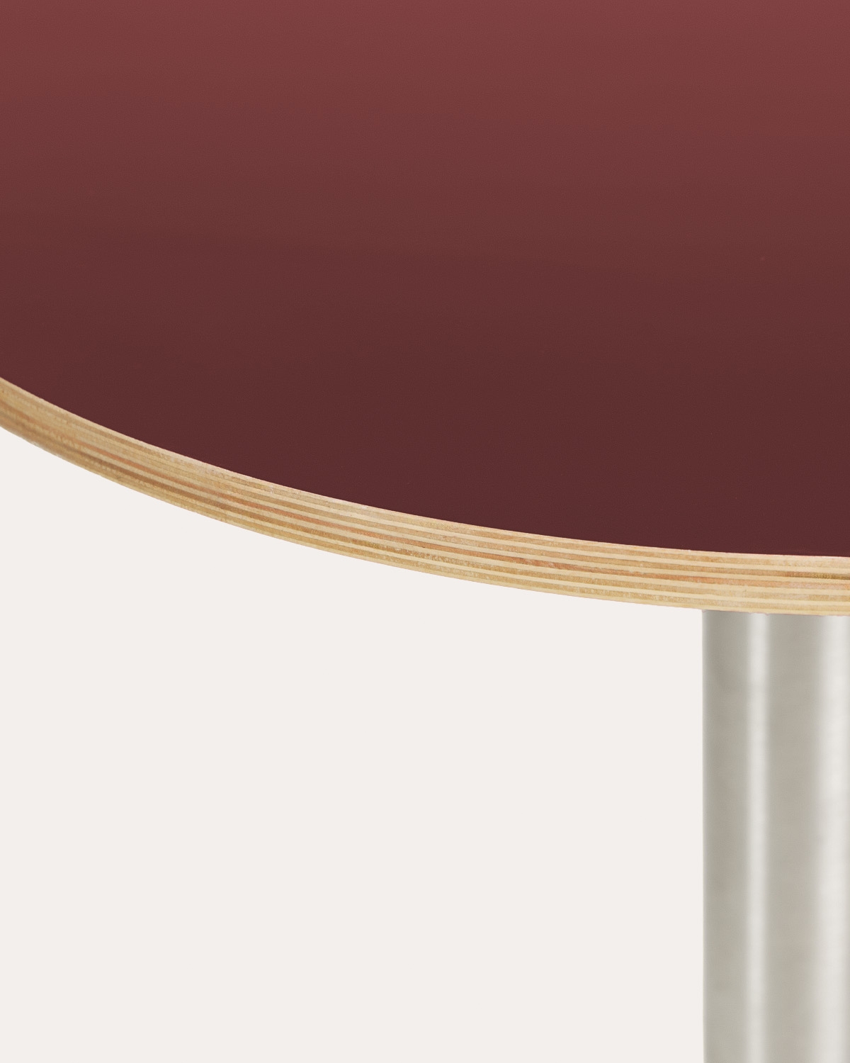 Table de salle à manger ronde Ø70 cm en bois et métal Miwel , image de la gelerie 4