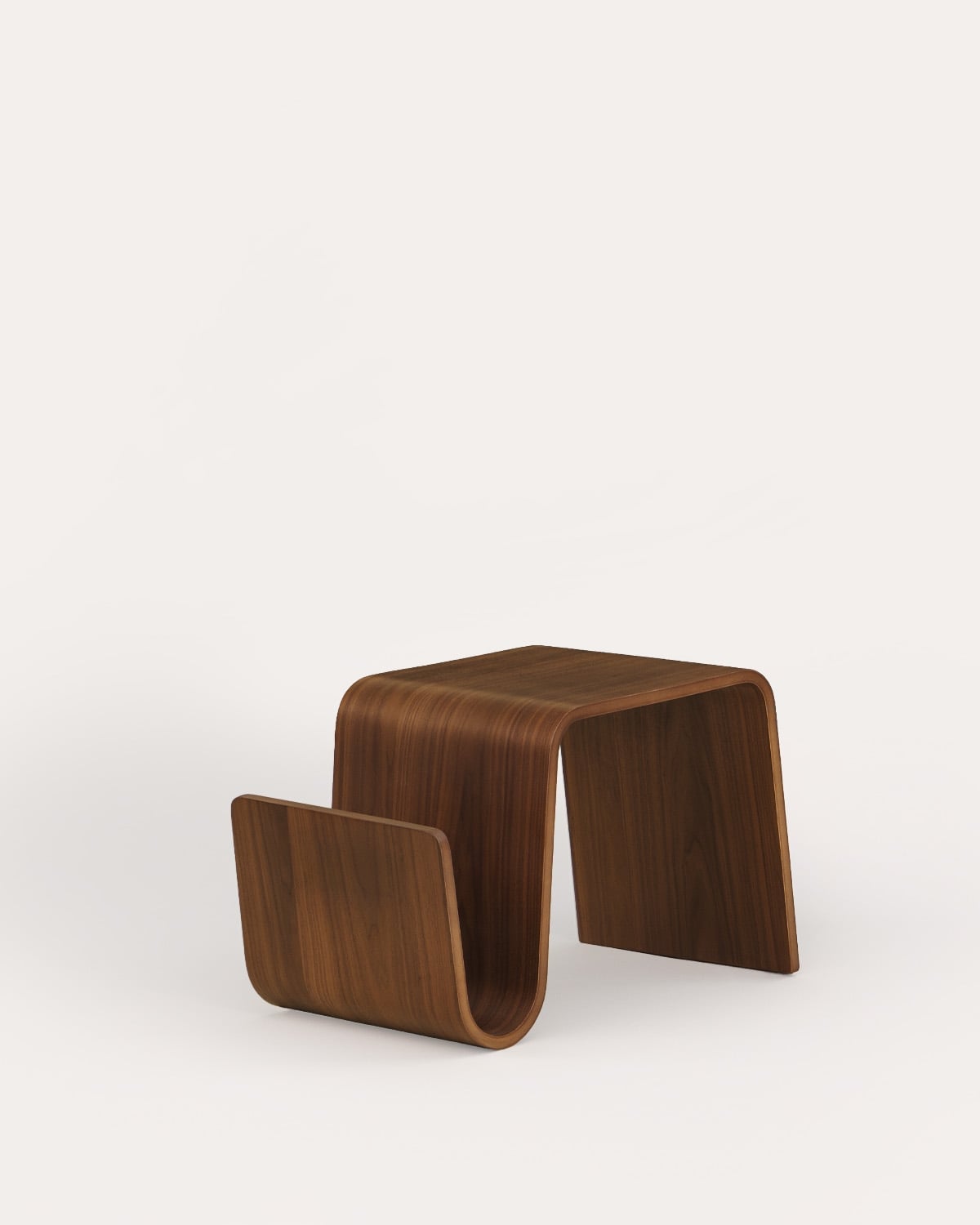 Table d'appoint rectangulaire en bois 62x35 cm Shanger, image de la gelerie 1