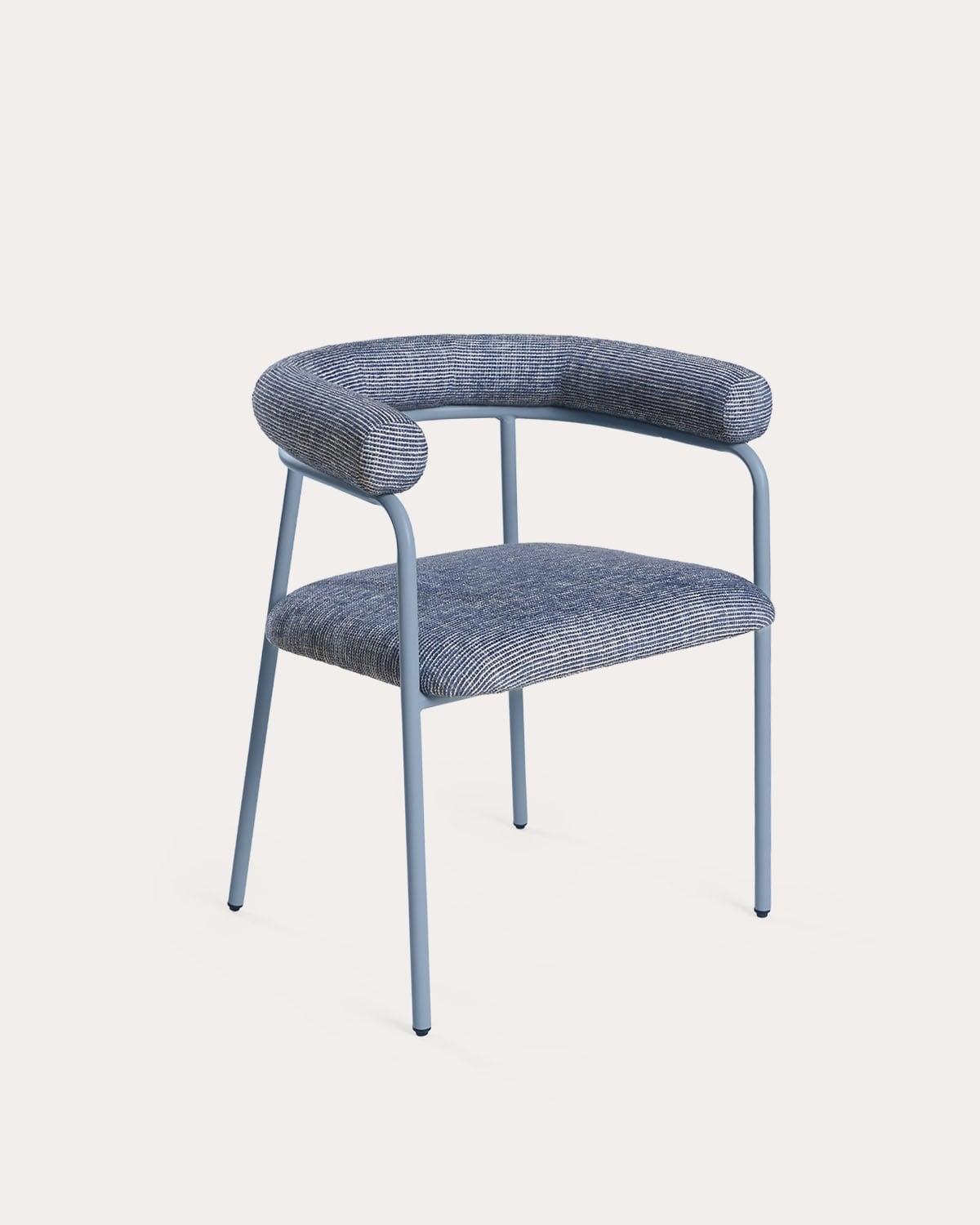 Chaise de salle à manger en métal et tissu Eiprel, image de la gelerie 1