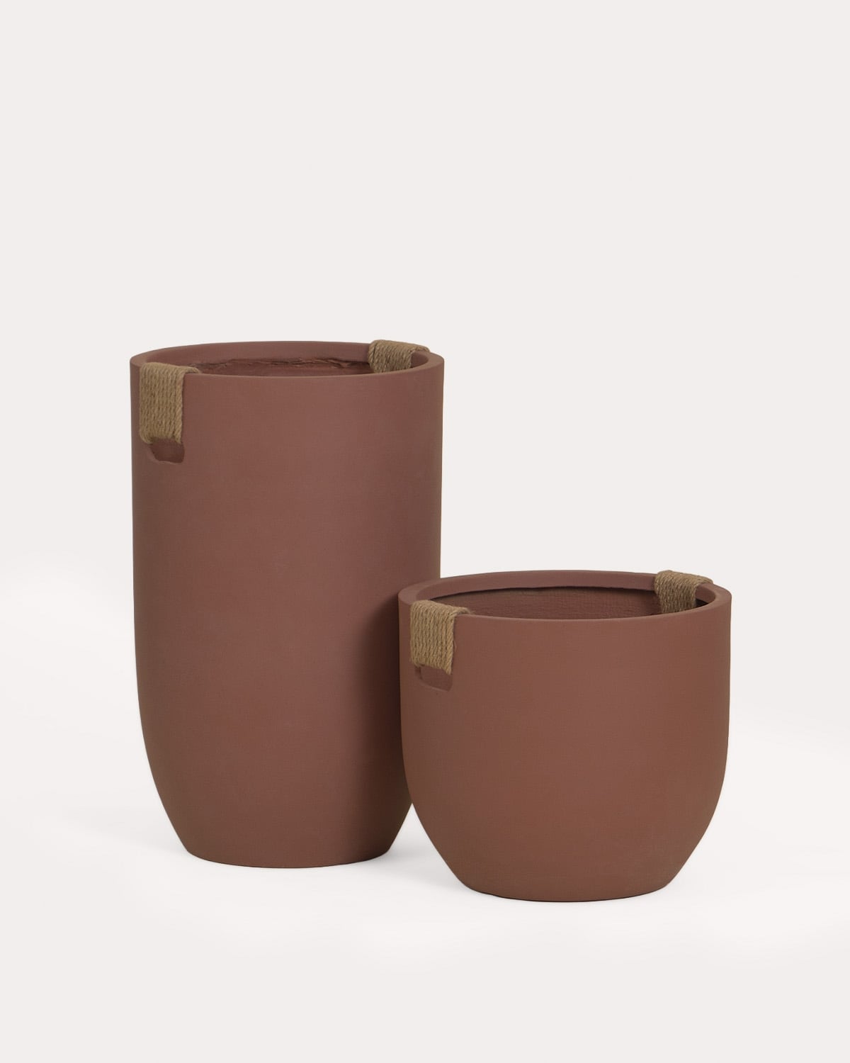 Ensemble de 2 cache-pots en ciment Fitonia, image de la gelerie 1