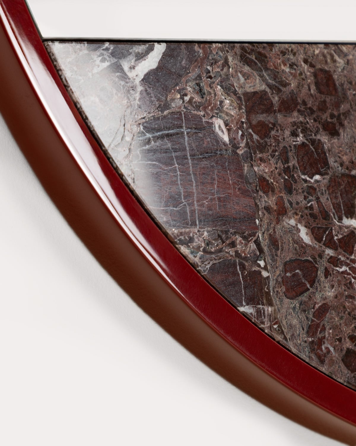 Miroir rond en marbre et verre Batsy (Ø60 cm), image de la gelerie 2