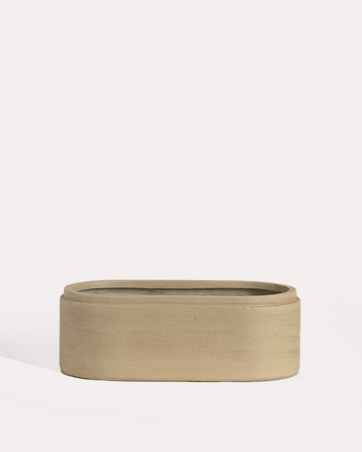 Cache-pot ovale 45x23 cm en ciment Bieito, image de la gelerie 5