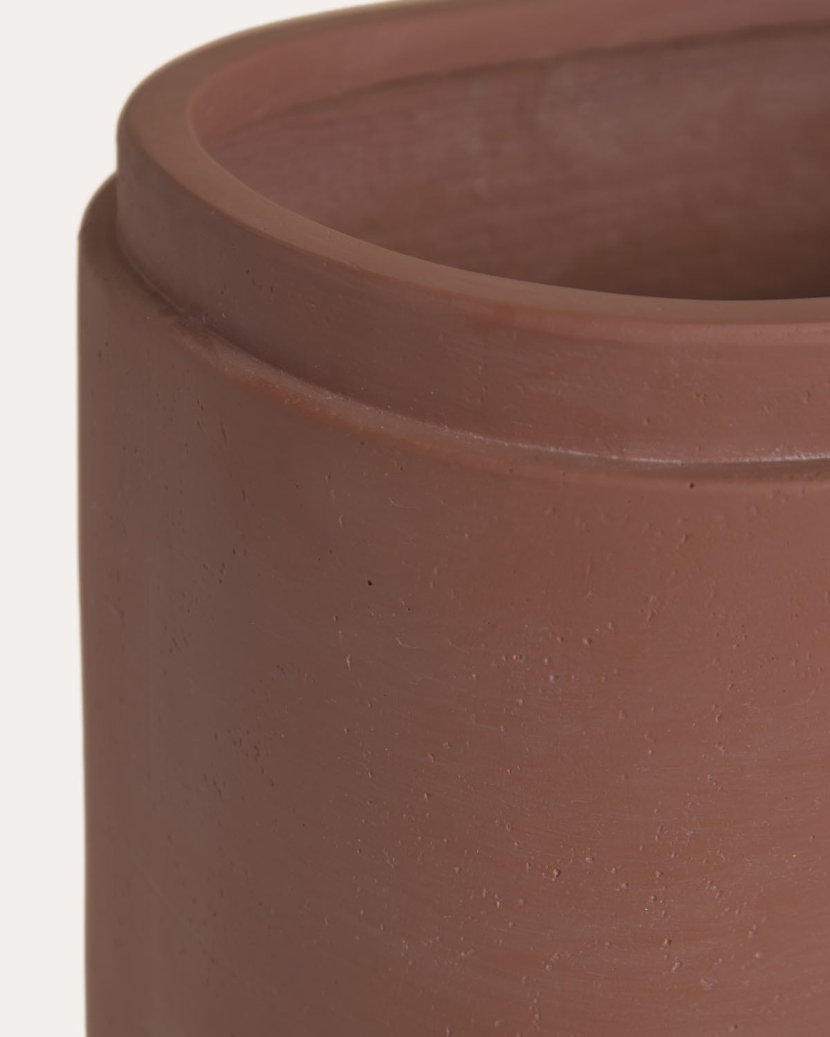 Cache-pot ovale 35x23 cm en ciment Bieito, image de la gelerie 4
