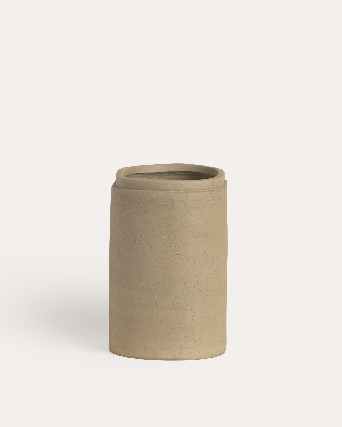 Cache-pot ovale 35x23 cm en ciment Bieito, image de la gelerie 2