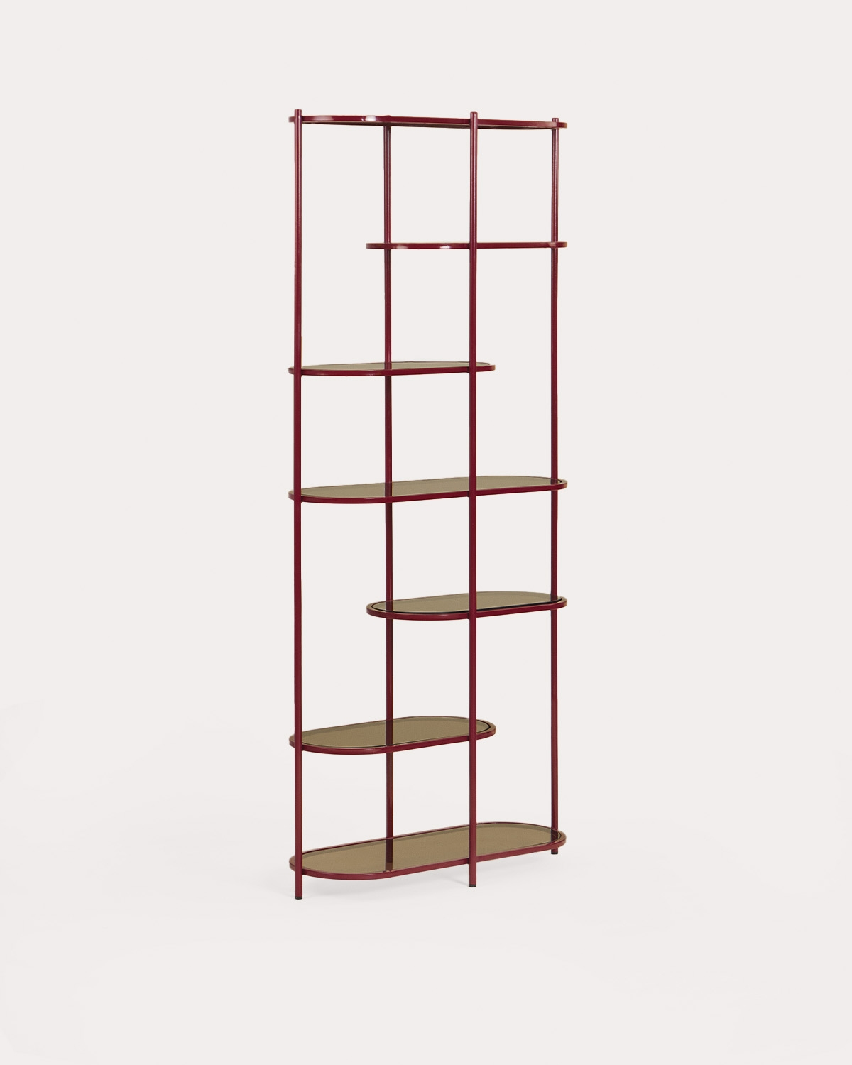 Étagère 190x85 cm en métal et verre trempé Yerry, image de la gelerie 1