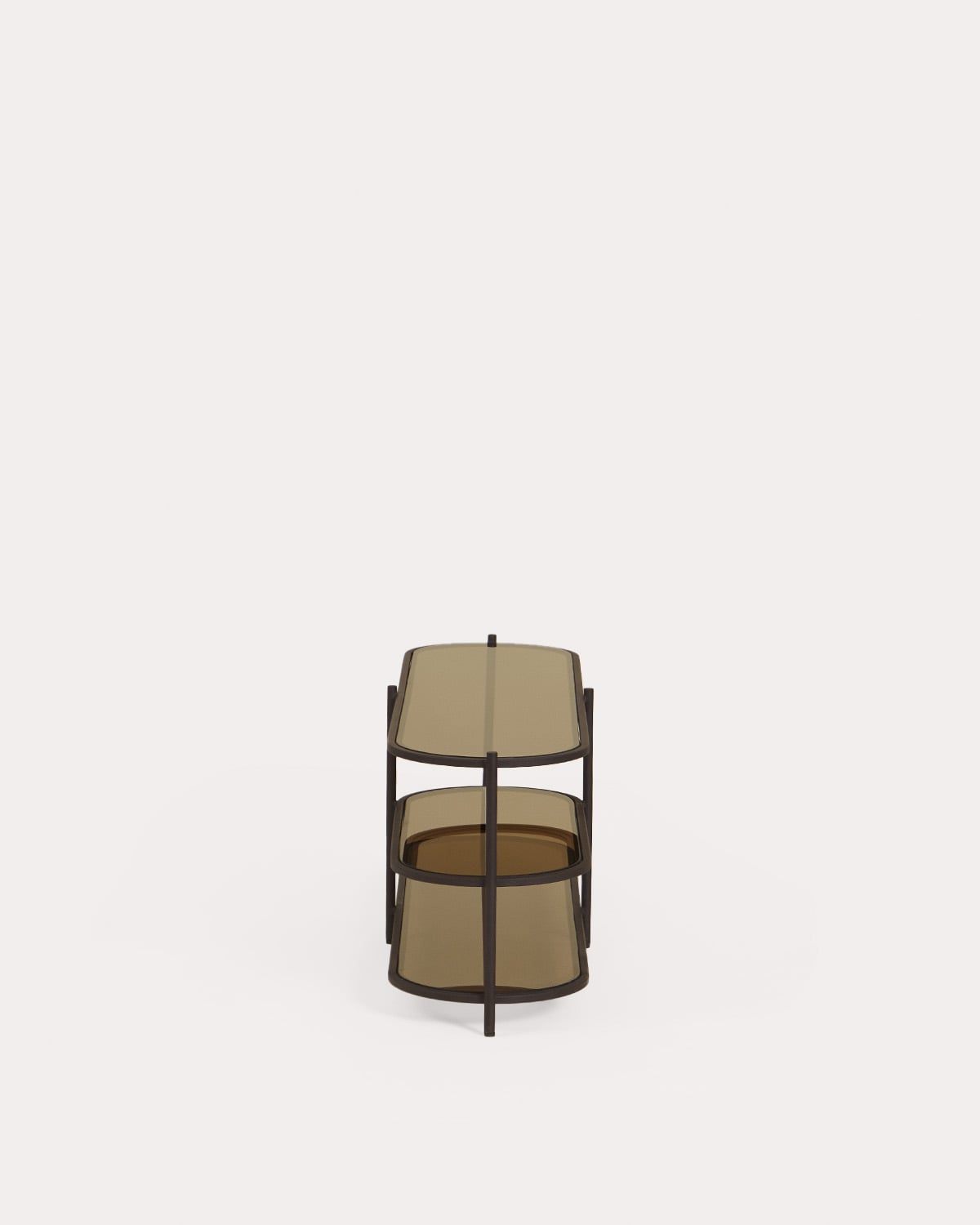 Étagère 50x150 cm en métal et verre trempé Yerry, image de la gelerie 4