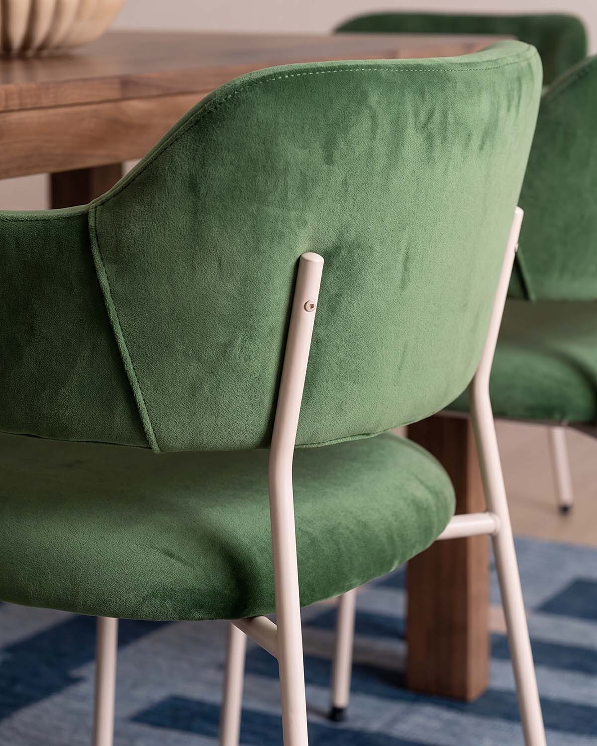 Chaise de salle à manger avec accoudoirs en tissu et métal Stana, image de la gelerie 3