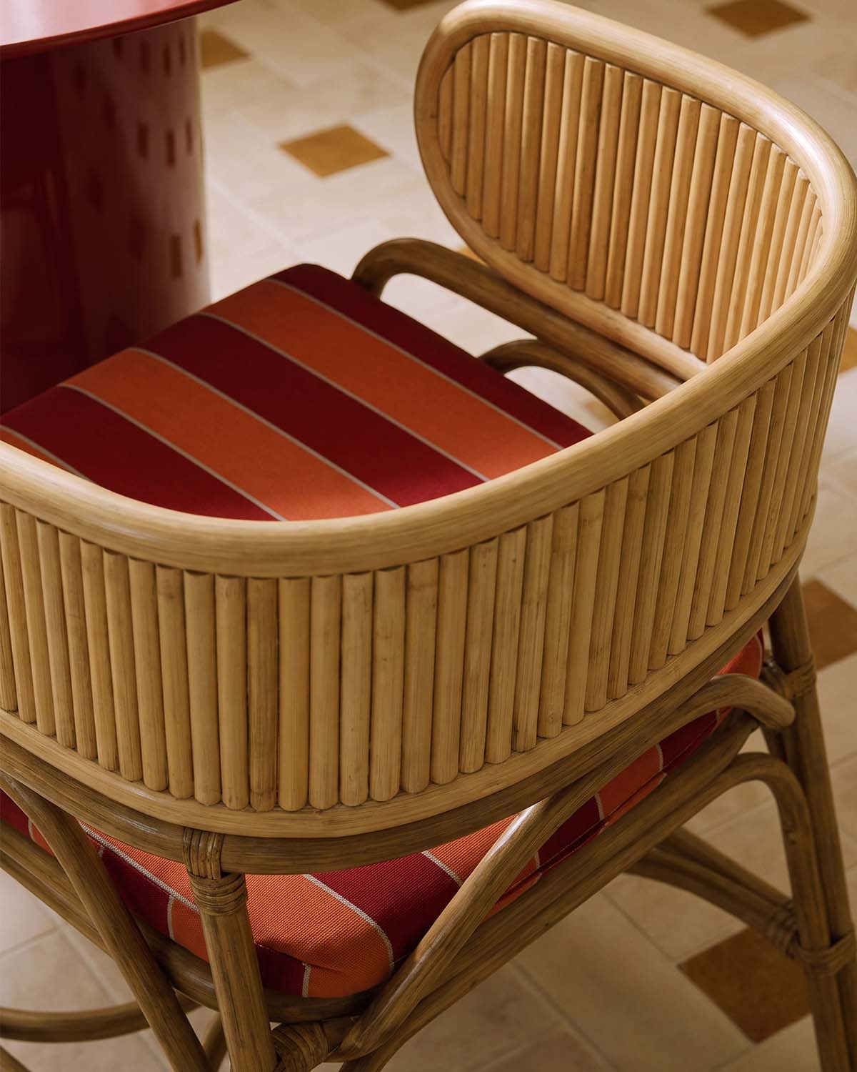 Pack 4 chaises de salle à manger en rotin naturel Dozza, image de la gelerie 3