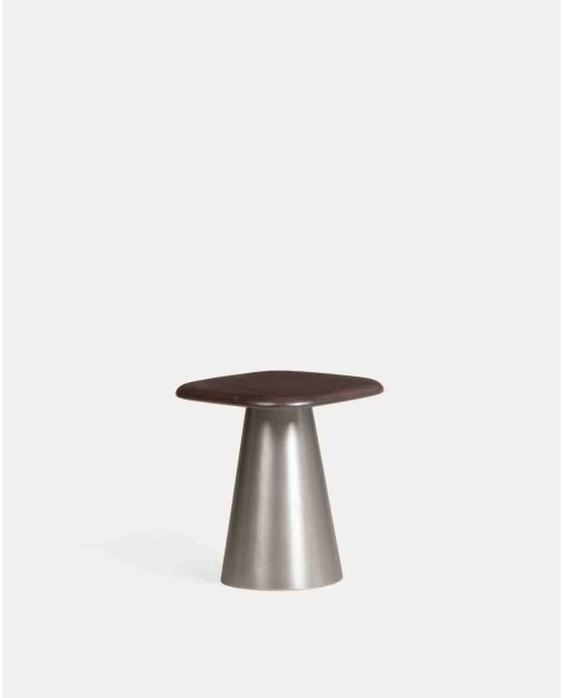Table d'appoint carrée en métal 40x40 cm Geaxi