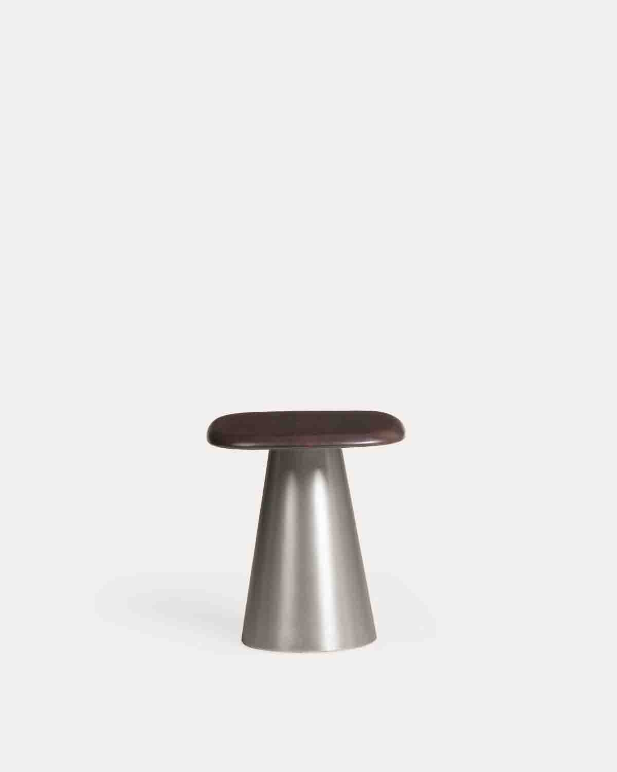 Table d'appoint carrée en métal 40x40 cm Geaxi, image de la gelerie 3