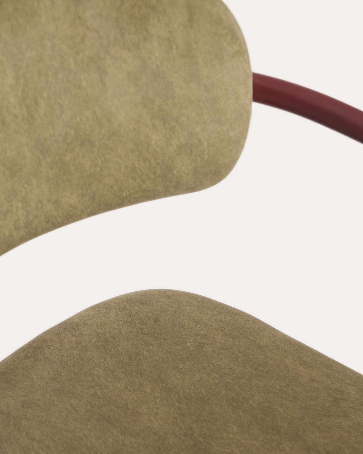 Pack 2 chaises de salle à manger avec accoudoirs en métal et tissu Taner, image de la gelerie 4