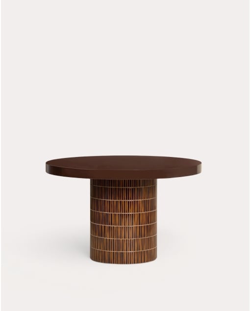 Table d'extérieur ronde Ø120 cm en ciment Banus