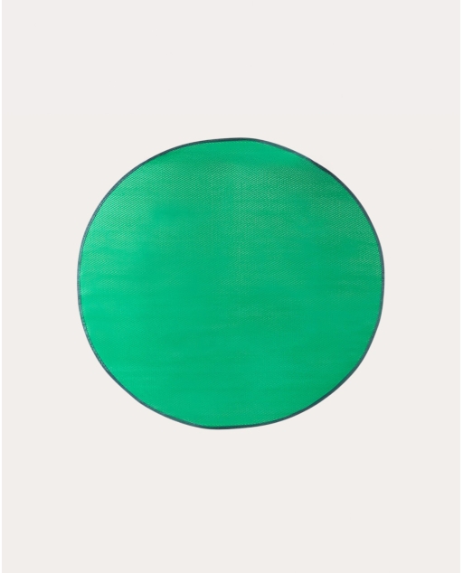 Tapis d'extérieur rond Ø152 cm en polypropylène Llevant - Vert Pine