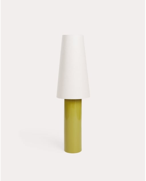 Lampadaire en céramique et tissu Haruo