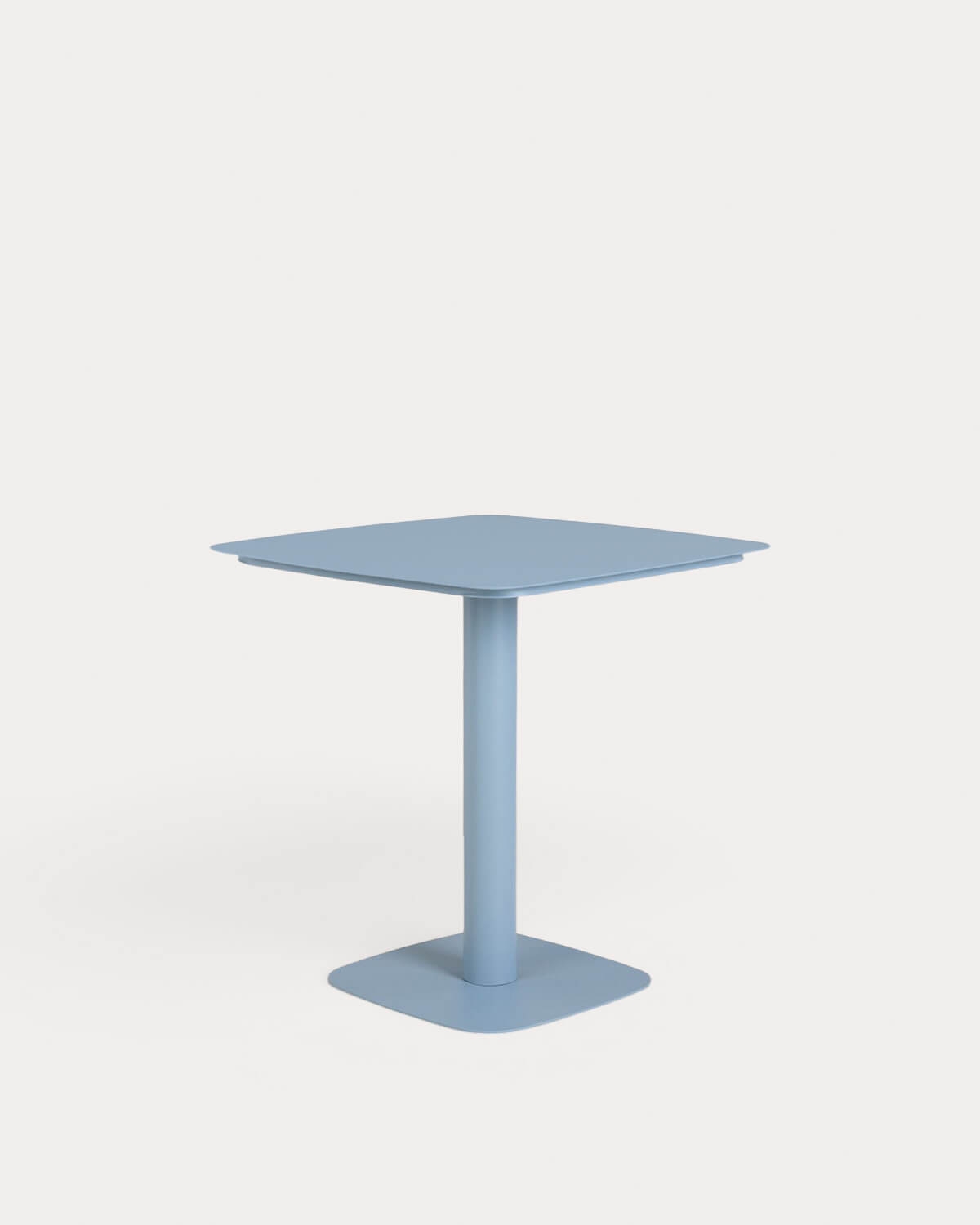 Table d'extérieur carrée 70x70 cm en métal Zoilo, image de la gelerie 1