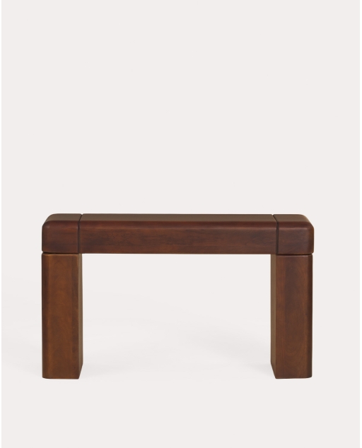 Console rectangulaire d'entrée 130x40 cm en bois de manguier Thalia