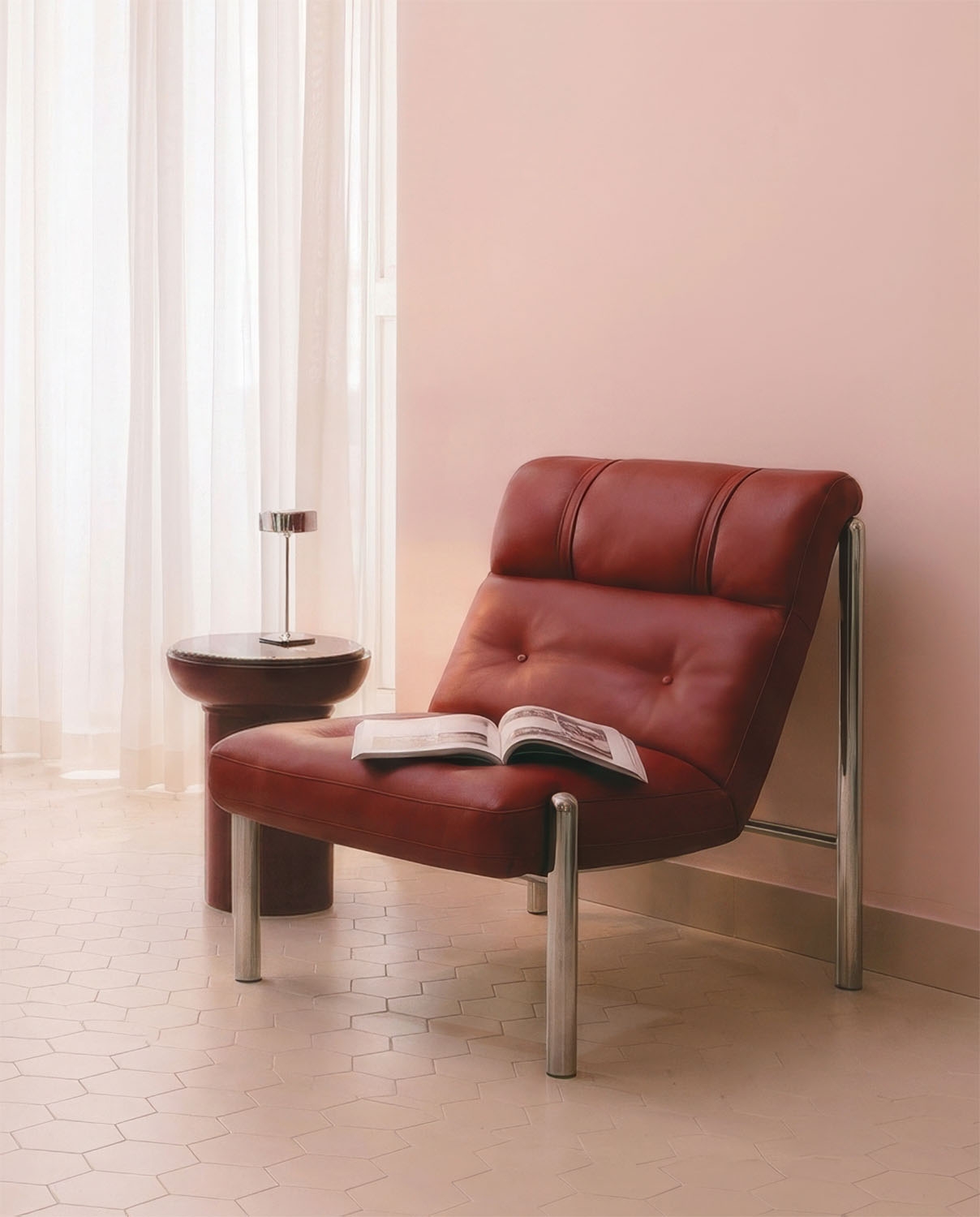Pack 2 fauteuils en métal et similicuir Libni, image de la gelerie 9