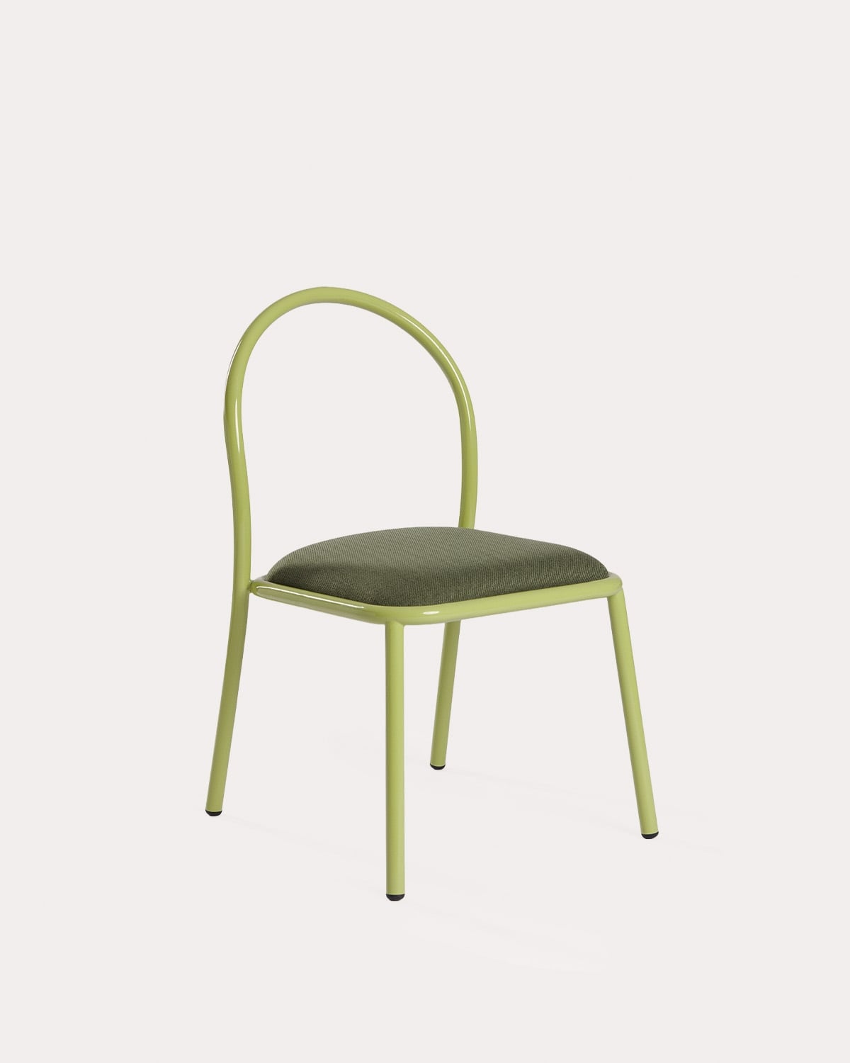Chaise de salle à manger en métal et tissu Budy, image de la gelerie 1