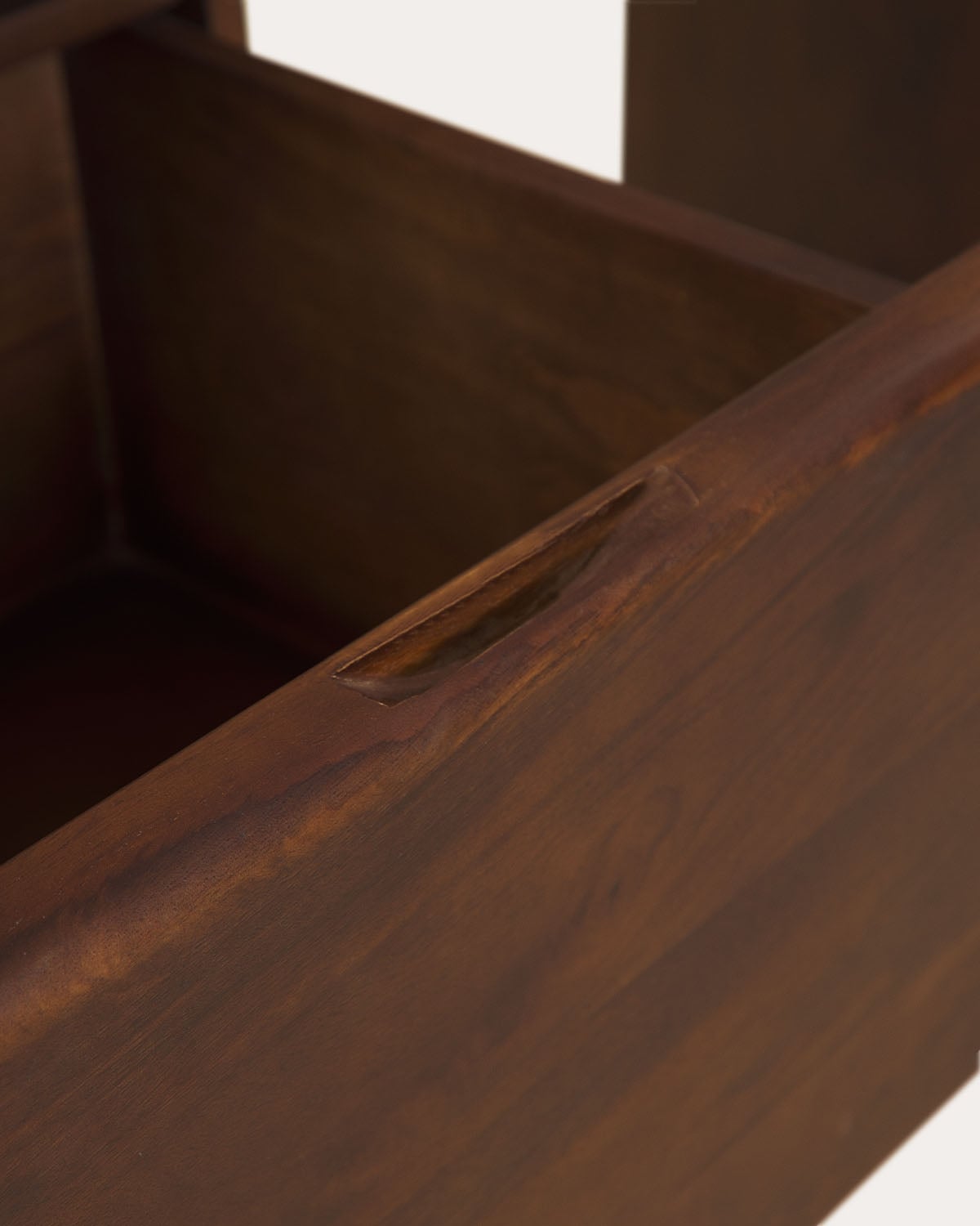 Bureau rectangulaire 120x50 cm en bois de manguier avec 2 tiroirs Thalia, image de la gelerie 6