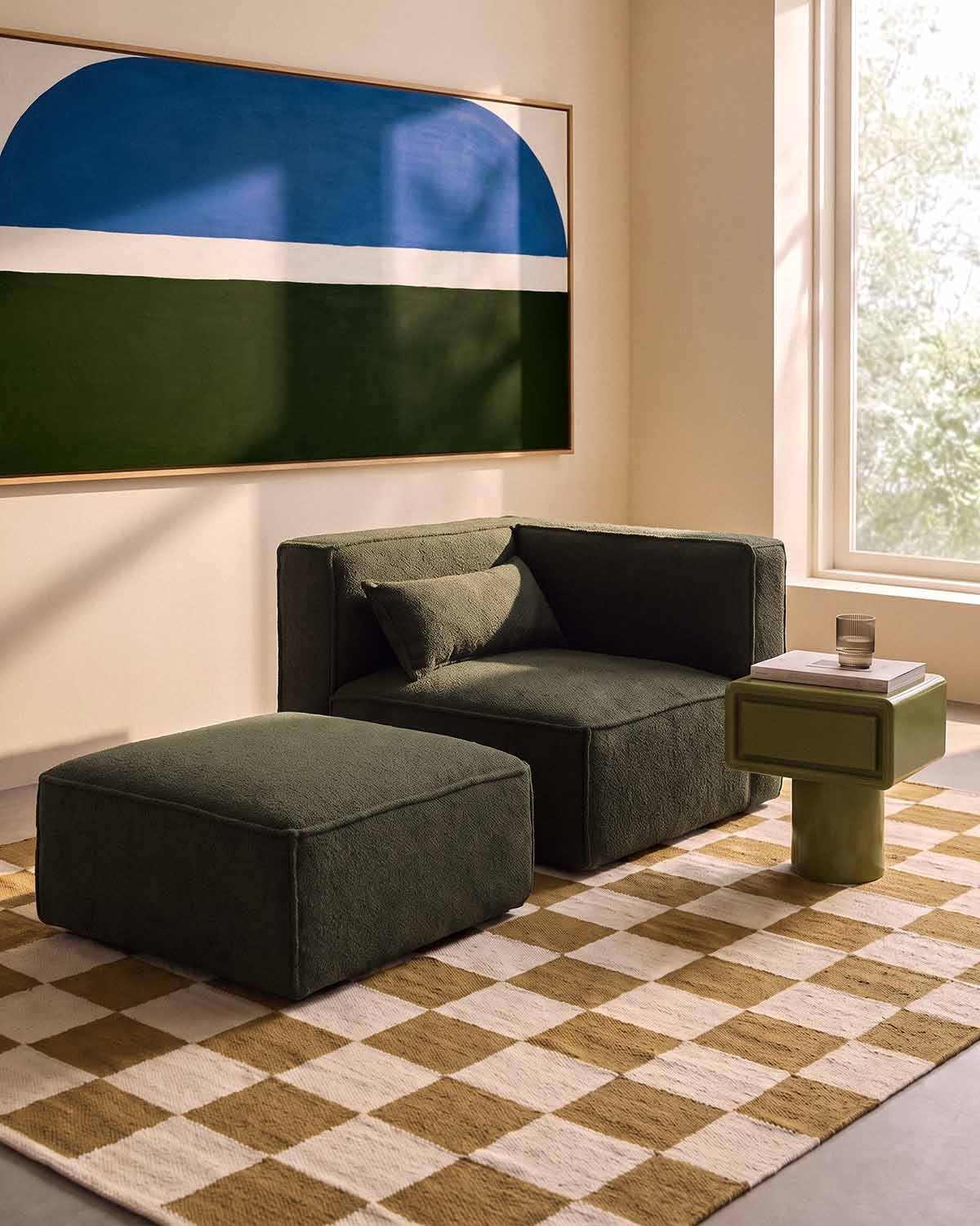Tapis rectangulaire 230x160 cm en laine Myla, image de la gelerie 2