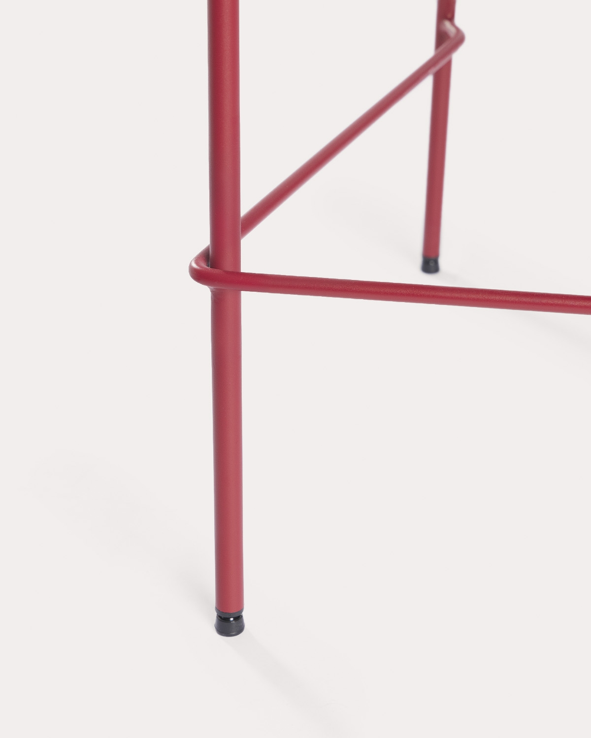 Pack 4 tabourets hauts en métal et tissu Myretia, image de la gelerie 6